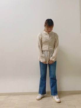 「大人ガーリー」｜「アイテム（その他）」を使った、yuzuさん（レディース・158cm）の冬コーディネート