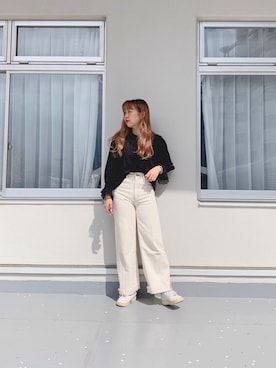 「大人ガーリー」｜「アイテム（その他）」を使った、yuzuさん（レディース・158cm）の春コーディネート