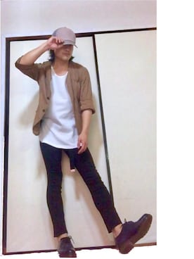 「SOYOUS（ソユーズ）のアイテム（パンツ）」を使った、あっ きーらさん（メンズ・172cm）の夏コーディネート