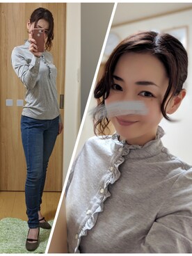 デニムパンツを使った 鎌倉シャツ のレディース人気ファッションコーディネート ユーザー その他ユーザー Wear