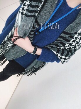 hushさん（レディース・163cm）の冬コーディネート