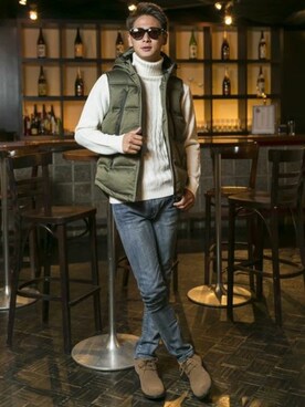 「A.S.M（エーエスエム）のアイテム（ジャケット/アウター）」を使った、admix_japanさん（メンズ・182cm）の冬コーディネート