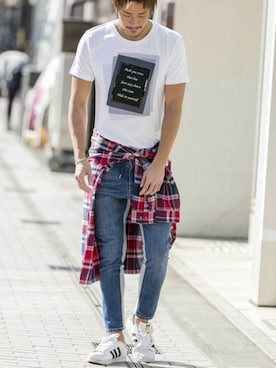 「A.S.M（エーエスエム）のアイテム」を使った、admix_japanさん（メンズ・182cm）の春コーディネート