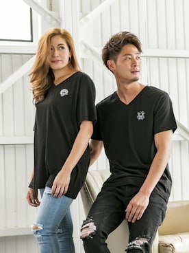 「Ed Hardy（エドハーディー）のアイテム（トップス）」を使った、admix_japanさん（メンズ・182cm）の夏コーディネート