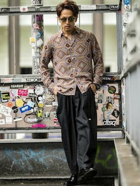 「A.S.M（エーエスエム）のアイテム」を使った、admix_japanさん（メンズ・182cm）の夏コーディネート