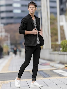 「A.S.M（エーエスエム）のアイテム（ジャケット/アウター）」を使った、admix_japanさん（メンズ・182cm）の冬コーディネート