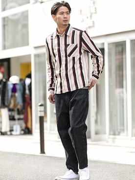 「A.S.M（エーエスエム）のアイテム」を使った、admix_japanさん（メンズ・182cm）の冬コーディネート