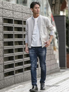 「A.S.M（エーエスエム）のアイテム（ジャケット/アウター）」を使った、admix_japanさん（メンズ・182cm）の春コーディネート