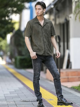 「A.S.M（エーエスエム）のアイテム」を使った、admix_japanさん（メンズ・182cm）の春コーディネート