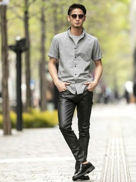 「A.S.M（エーエスエム）のアイテム」を使った、admix_japanさん（メンズ・182cm）の春コーディネート