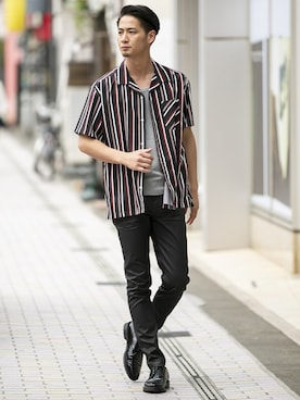 「フォローミー」｜admix_japanさん（メンズ・182cm）の夏コーディネート