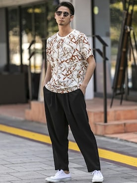 「フォローミー」｜admix_japanさん（メンズ・182cm）の夏コーディネート