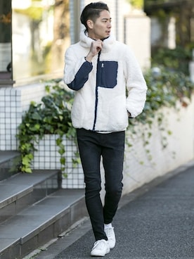 「アイテム（マウンテンパーカー）」を使った、admix_japanさん（メンズ・182cm）の冬コーディネート