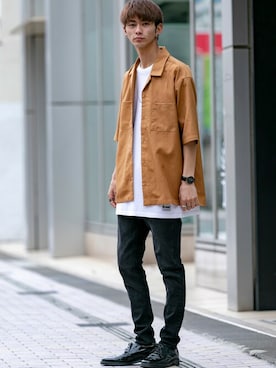 「London Denim（ロンドンデニム）のアイテム」を使った、admix_japanさん（メンズ・182cm）の春コーディネート
