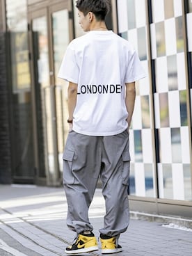 「London Denim（ロンドンデニム）のアイテム」を使った、admix_japanさん（メンズ・182cm）の夏コーディネート