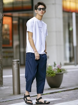 「London Denim（ロンドンデニム）のアイテム」を使った、admix_japanさん（メンズ・182cm）の夏コーディネート