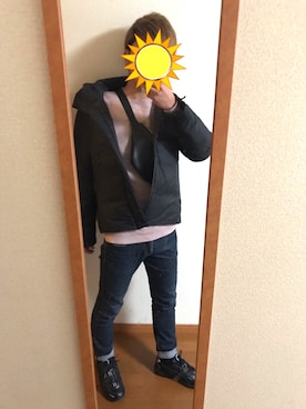 「平成最後のWEARISTAセンバツ」｜「アイテム（ダウンジャケット/コート）」を使った、TaKuMiさん（メンズ・170cm）の春コーディネート