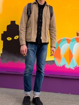 「Paul Smith（ポールスミス）のアイテム（ブルゾン）」を使った、ちょみさん（メンズ・167cm）の冬コーディネート