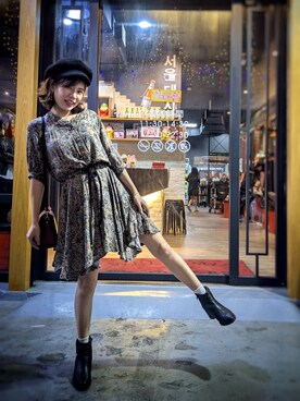「happynewyear」｜🌼hhhholly🌼さん（レディース・158cm）の冬コーディネート