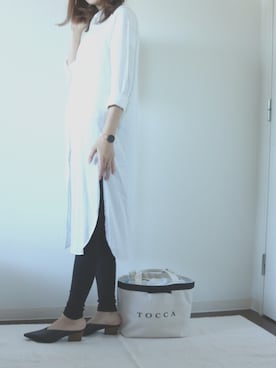 「Daniel Wellington（ダニエルウェリントン）の販売終了クラシックペティット アッシュフィールド32mm（アナログ腕時計）」を使った、3ik1tyyyさん（レディース・163cm）の秋コーディネート