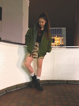 韮澤未歩さんのコーディネート