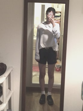 「UNIQLO（ユニクロ）のアイテム（その他パンツ、ブルー系）」を使った、いのいのさん（レディース・159cm）の秋コーディネート