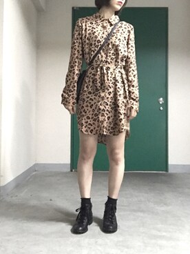 「FOREVER 21（フォーエバー トゥエンティーワン）のアイテム（シャツ/ブラウス、その他）」を使った、いのいのさん（レディース・159cm）の秋コーディネート