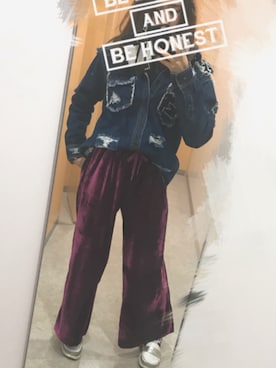 「BACKS（バックス）のアイテム（トップス）」を使った、Kさん（レディース・160cm）の冬コーディネート