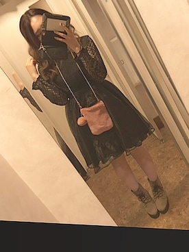 「ハロウィン」｜「アイテム（ブーティ）」を使った、Kさん（レディース・160cm）の秋コーディネート