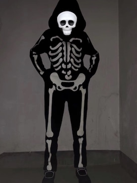 「halloween」｜「アイテム（オールインワン・サロペット）」を使った、圆头娃娃さん（レディース・153cm）の秋コーディネート
