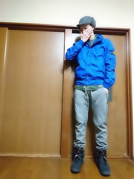 「BRONER（ブローナー）のアイテム」を使った、yu-taaさん（メンズ・182cm）の冬コーディネート
