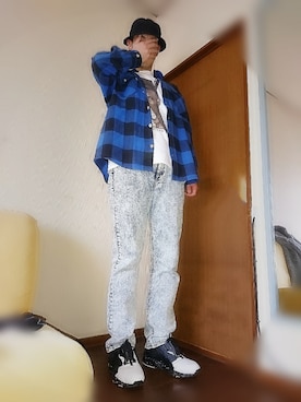 「RUSTICDIME（ラスティックダイム）のアイテム」を使った、yu-taaさん（メンズ・182cm）の春コーディネート