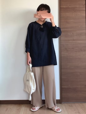 「MERLOT（メルロー）のアイテム（ピアス（両耳用））」を使った、M。さん（レディース・149cm）の夏コーディネート