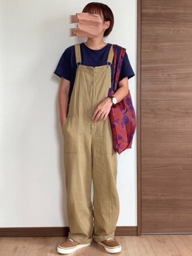 「rectangle（レクタングル）のアイテム（オールインワン・サロペット）」を使った、M。さん（レディース・149cm）の秋コーディネート
