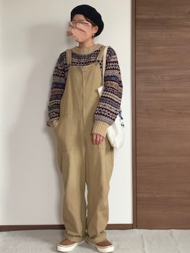 「rectangle（レクタングル）のアイテム（オールインワン・サロペット）」を使った、M。さん（レディース・149cm）の秋コーディネート