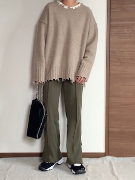 「shopnikoniko（ショップニコニコ）のアイテム（ショルダーバッグ）」を使った、M。さん（レディース・149cm）の冬コーディネート