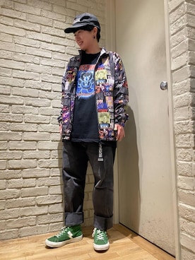 「でにむ」｜「アイテム（ナイロンジャケット）」を使った、ISHIIさん（レディース・163cm）の冬コーディネート