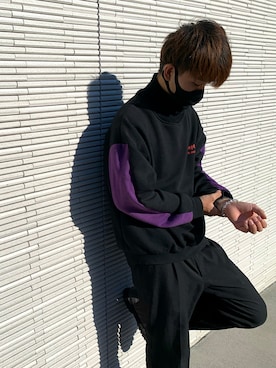 「リアル10周年×ZOZOTOWN（リアル）のアイテム（トップス）」を使った、佐藤翼さん（メンズ・180cm）の秋コーディネート