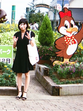 「DEPT（デプト）のアイテム（バッグ）」を使った、雪名さん（レディース・155cm）の冬コーディネート