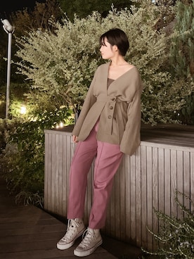 「ゆるコーデ」｜「アイテム（テーラードジャケット、その他）」を使った、chikakoさん（レディース・155cm）の春コーディネート