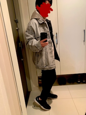 「NIKE（ナイキ）のナイキ エア マックス 95 プレミアム コントラスト ウィメンズシューズ / NIKE AIR MAX 95 PREMIUM CONTRAST（スニーカー）」を使った、KOKOJIさん（メンズ・158cm）の冬コーディネート