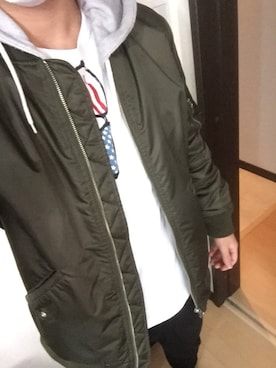「アイテム（ジャケット/アウター）」を使った、たいよーさん（メンズ・161cm・10代）の春コーディネート