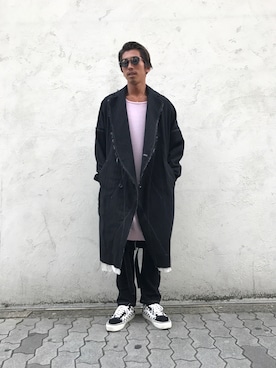 「sulvam」｜「アイテム（ダウンジャケット/コート）」を使った、よしやす(34歳)さん（メンズ・175cm）の秋コーディネート
