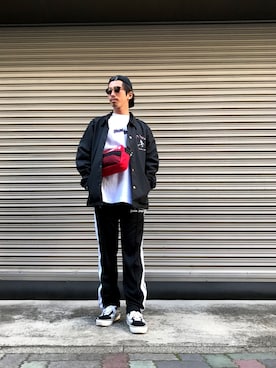 「DANKE SCHON（ダンケシェーン）のアイテム（帽子）」を使った、よしやす(34歳)さん（メンズ・175cm）の冬コーディネート