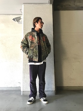 「LONELY/論理（ロンリー）のアイテム（ジャケット/アウター）」を使った、よしやす(34歳)さん（メンズ・175cm）の冬コーディネート