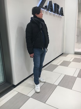 「アイテム（ダウンジャケット/コート）」を使った、tomoさん（メンズ・169cm・20代）の冬コーディネート