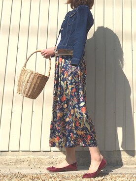 「furryrate」｜「アイテム（その他シューズ）」を使った、Sari☺︎さん（レディース・166cm）の春コーディネート