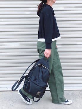「平成最後のWEARISTAセンバツ」｜「アイテム（アクセサリー）」を使った、Sari☺︎さん（レディース・166cm）の春コーディネート
