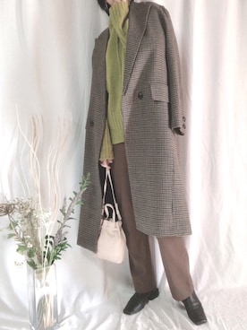 「アイテム（バッグ）」を使った、Sari☺︎さん（レディース・167cm）の冬コーディネート