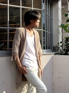 「Bennu（ヴェンヌ）のアイテム」を使った、genoさん（メンズ・173cm）の春コーディネート